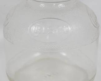 649 - Vintage Crisco Glass Jar 6.5"
