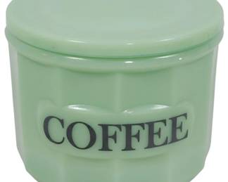 727 - Jadeite Coffee Jar 3.5"
