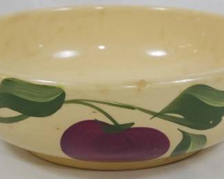 625 - Watt Pottery Apple Bowl 3x8.5"