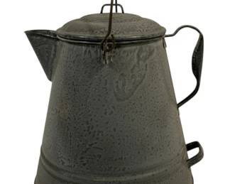1026 - Large Enamel Coffee Pot 16 x 12