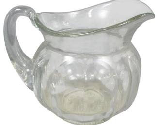 694 - Heisey Signed Colonial Pitcher 7.5"