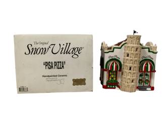 1157 - Dept 56 Snow Village Pisa Pizza 7 x 7 You are buying a used as-is electric/electronic item. We do not guarantee all components are present, and if it is not expressly stated, it is untested.