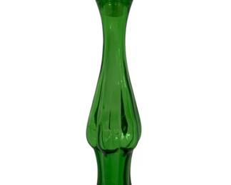 1109x - Avon Emerald Bud Vase Bottle 9"