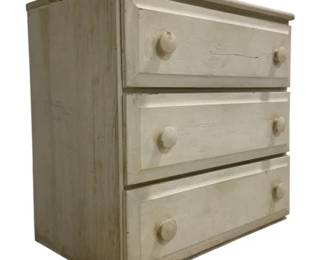 1137 - 3 Drawer Painted Chest 24 x 24 x 16