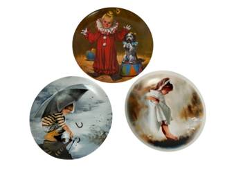 1126 - 3 Collector Plates 9"
