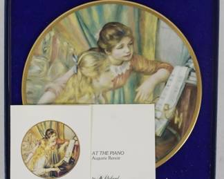 653 - At the Piano - Auguste Renoir Plate