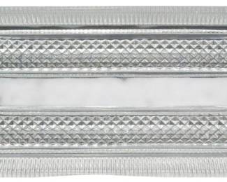 689 - Pressed Glass Tray 6 x 11.5