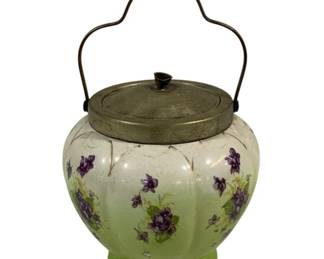 1037 - Vintage Biscuit Jar 10 x 6