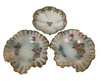 1131 - Nippon & Ruffled Porcelain Bowls