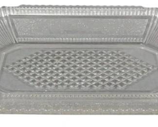 678 - Pressed Glass Tray 9x13