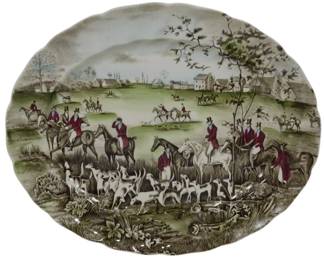 821 - Johnson Bros Tally Ho Platter 10x12