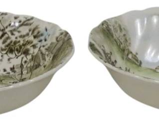 820 - Pair Johnson Bros Tally Ho Bowls 3x9x7