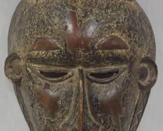 637 - Senufo Carved Mask 13x7x5