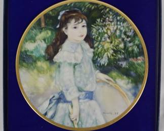 657 - Girl with a Hoop - Aguste Renoir Plate