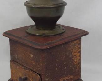 646 - Vintage Coffee Grinder 10.5"