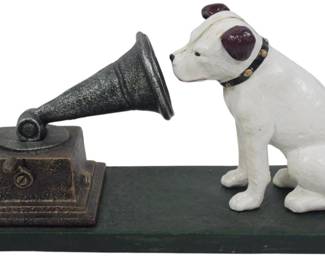 738 - Cast Iron RCA Dog Figure 5"