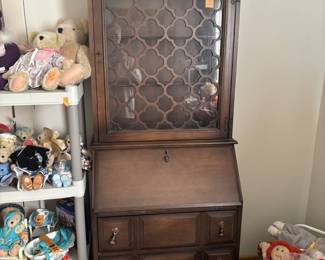 Three drawer secretary