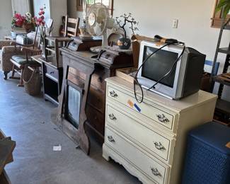 Dressers in garage