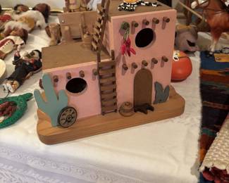 Adobe birdhouse