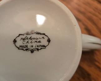 Hakusan China Tea Luncheon Set made in Occupied Japan (1945-1952)