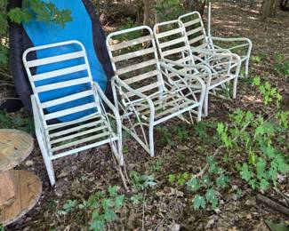 Set of Four Patio Chairs