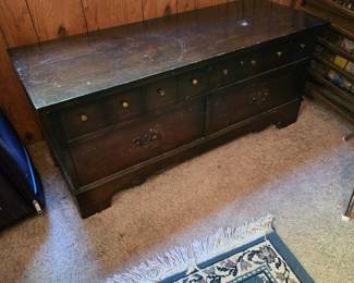 Lane Cedar Chest; Area Rug