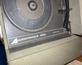 Vintage Audiotronics 300A Solid State Turntable Record Player in Case