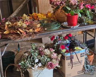 Small portion of the silk plants that will be available at this sale!