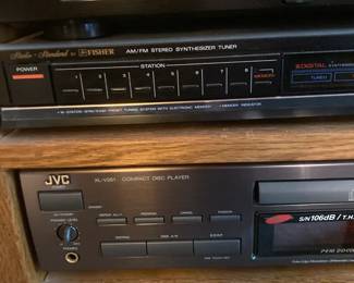 JVC CD Player; Fisher AM/FM Stereo Synthesizer Tuner
