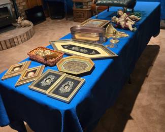 Lots of MCM Wall Decor; Stool; Brassware and much more!