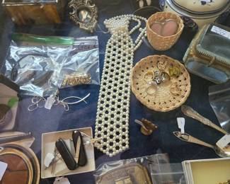 Lots of Smalls to Choose from:  Buckles; Spoons; Rings; Jack Knives; Costume Jewelry and much more