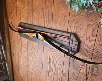 Grayling, Michigan Bear Archery Recurve Glass Powered Bow with 2 Arrows