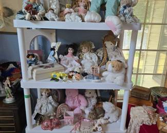 Collection of Dolls and Stuffed Animals