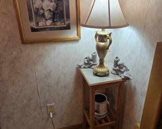 Wall Decor; Small Side Table; Lamp and more!