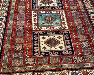 Hand Woven Caucasian Design.  5'7" x 6'