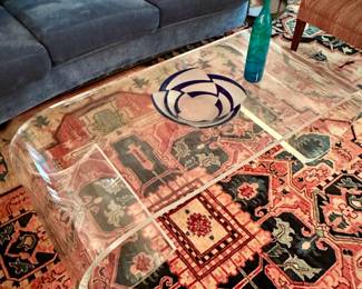 Vintage Acrylic Waterfall Coffee Table