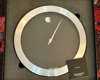 Movado wall clock and box