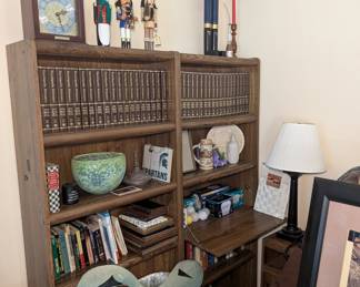 Clock - Nutcracker - Bookcases - Lamp - Wooden Table