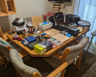 Dining room table with chairs - TV - Food Vacuum Sealer