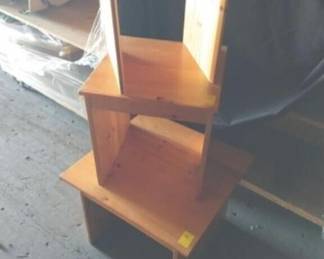 Side tables wood lot of three sides tables
