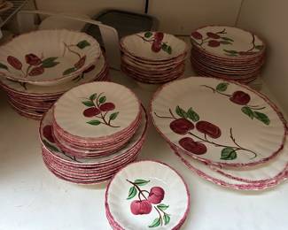 Blue Ridge Pottery Cherry dishes