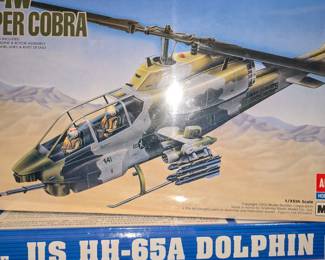 New, in box, and sealed vintage model kits.