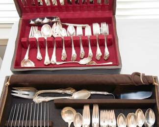 Sterling silver Flatware, Two sets plus many other beautiful pieces