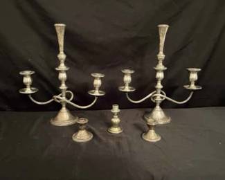 International Sterling Candelabras