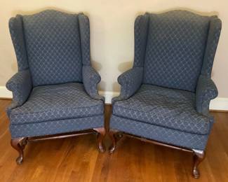 Blue Reading Chair Duo 