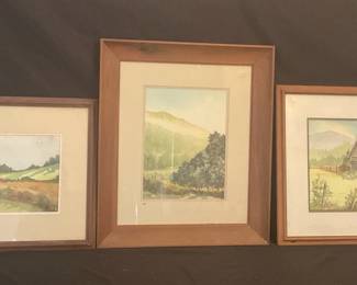 Watercolor Trio By Charles Jill