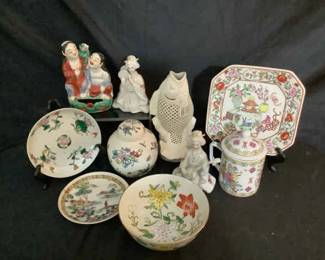 Brightly Colored Asian Porcelain 