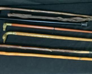 Carved Wooden Canes 