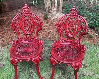  04 Red Bistro Chairs