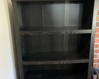 64 BlackWoodBookshelfwithAdjustableShelves
